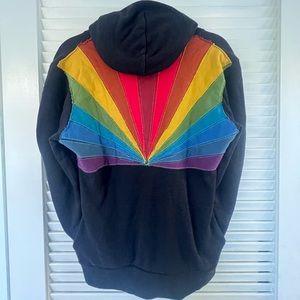 Aviator nation unisex sunburst zip hoodie